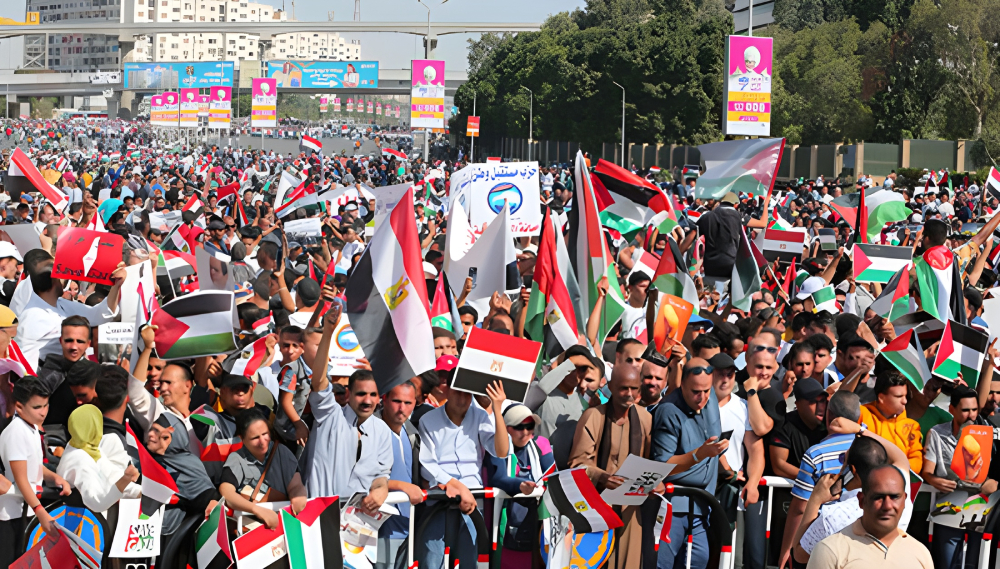 مسيرات حاشدة في مصر دعما لفلسطين