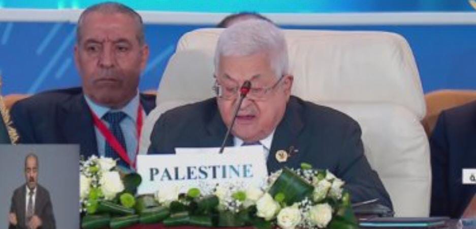 الرئيس الفلسطينى: شعبنا يواجه عدوانا وحشيا من قبل آلة الحرب الإسرائيلية