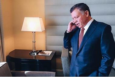 King receives call from France president#44; discusses deteriorating situation in Gaza