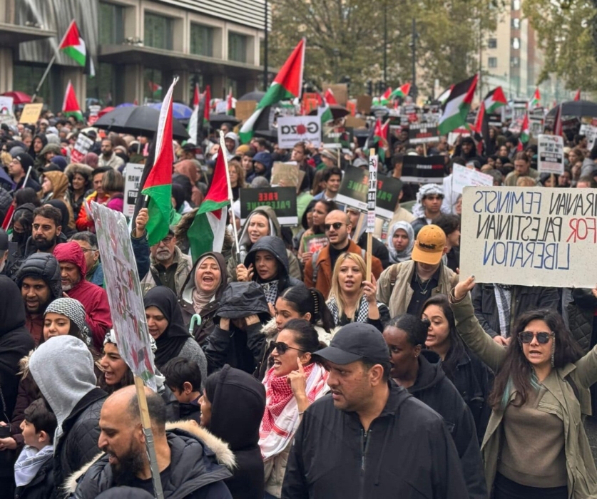 لندن: 100 ألف متظاهر لوقف الحرب على غزة