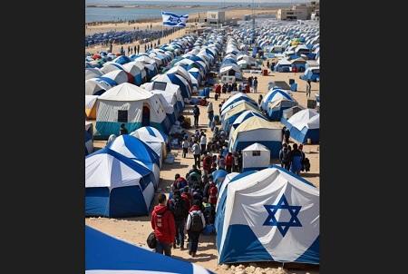 ما حقيقة صورة مخيم النازحين الاسرائيلي؟