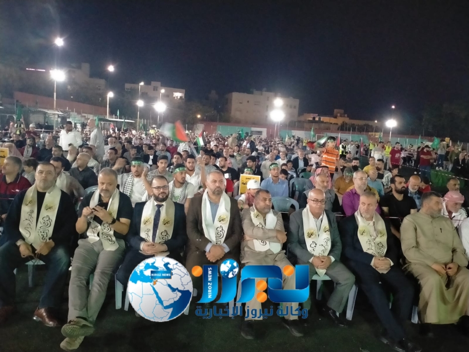 يحدث الآن بالصور ..الحركة الإسلامية باربد تنظم مهرجانا جماهيريا للتنديد  بالعدوان الغاشم على أهلنا في غزة