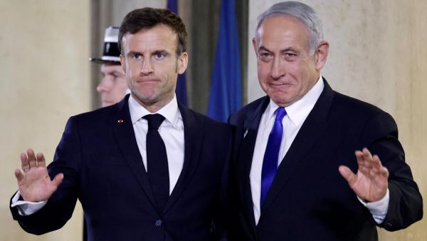 ماكرون يعلن من القدس المحتلة تضامنه مع إسرائيل