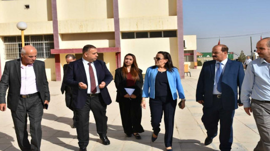 وزيرة العمل تطلع على واقع العملية التدريبية في معاهد مؤسسة التدريب المهني