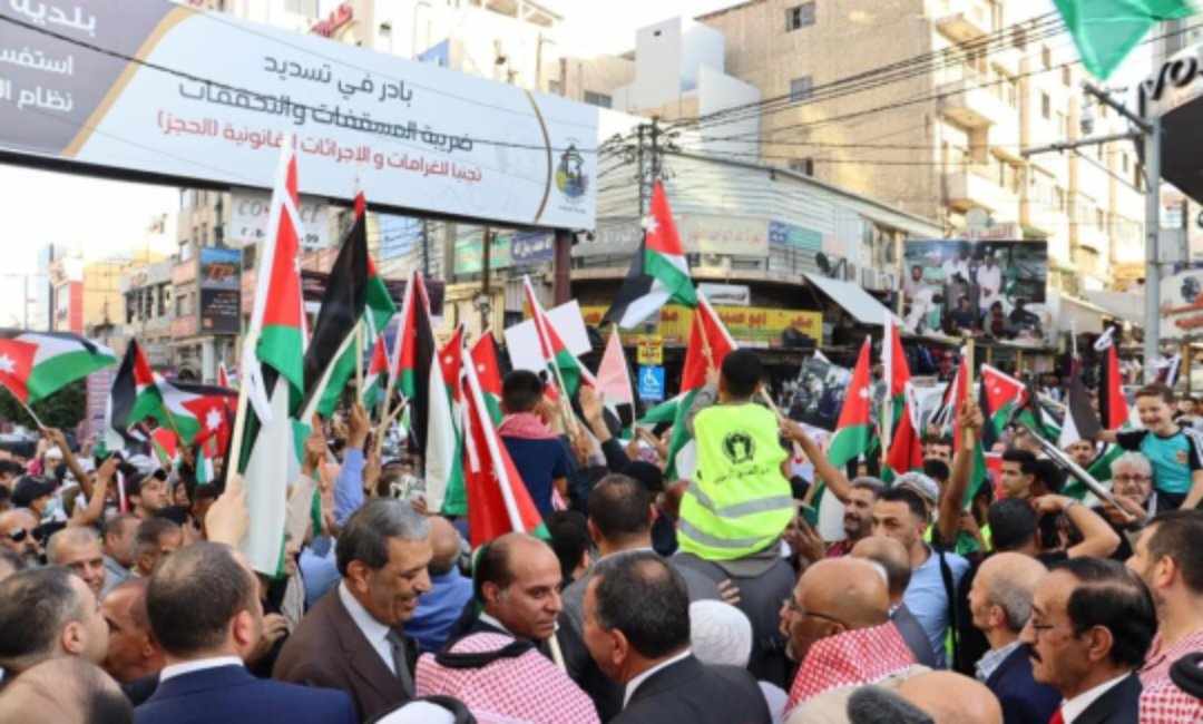 الميثاق الوطني من الزرقاء مستمرين لدعم ونصرة اهلنا في فلسطين...صور
