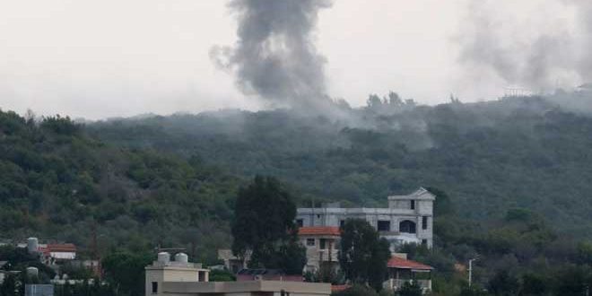 قوات العدو الإسرائيلي تقصف بالمدفعية بلدات في جنوب لبنان