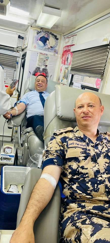حملة شركة البريد الأردني للتبرع بالدم للاهل في قطاع غزة