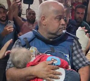المبيضين  يعزي أسرة الجزيرة باستشهاد أفراد من عائلة الزميل الدحدوح