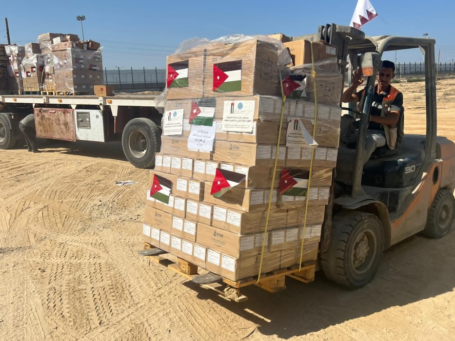 الهيئة الخيرية الأردنية الهاشمية: مساعدات أردنية طبية وصلت غزة...صور