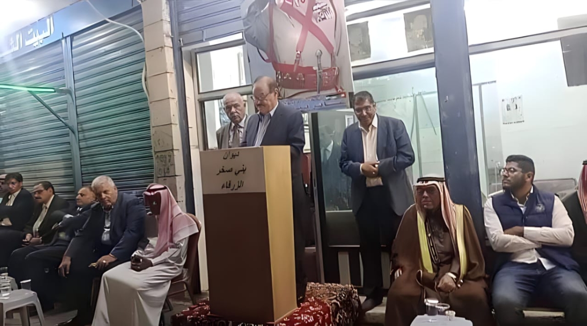 عشائر بني صخر بالزرقاء تنظم مهرجان خطابي ووقفة تضامنية مع غزة