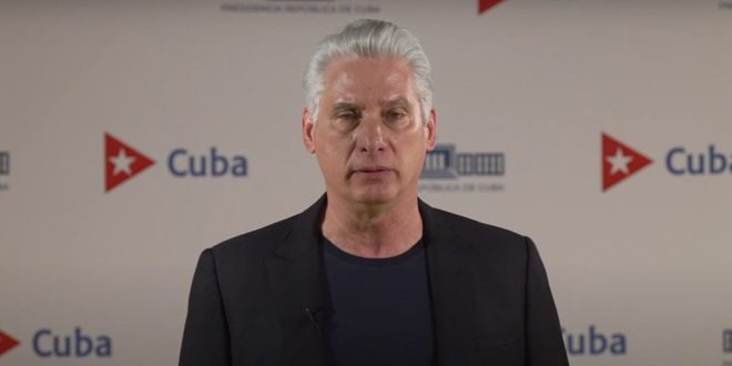 الرئيس الكوبي يدين القصف الوحشي الإسرائيلي على قطاع غزة