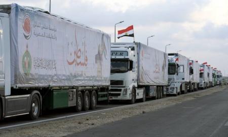 47 شاحنة مساعدات جديدة تدخل غزة