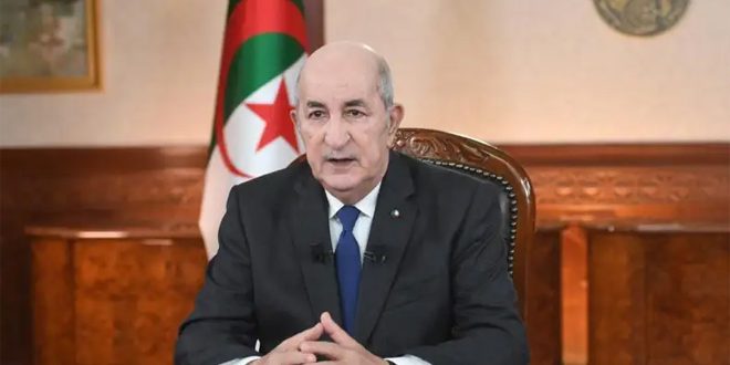الرئيس الجزائري: عدوان الاحتلال الصهيوني على أهالي غزة جرائم حرب مكتملة الأركان