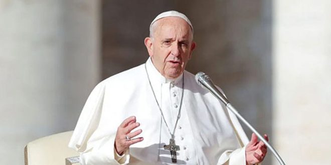 البابا فرنسيس يدعو إلى وقف إطلاق النار في غزة