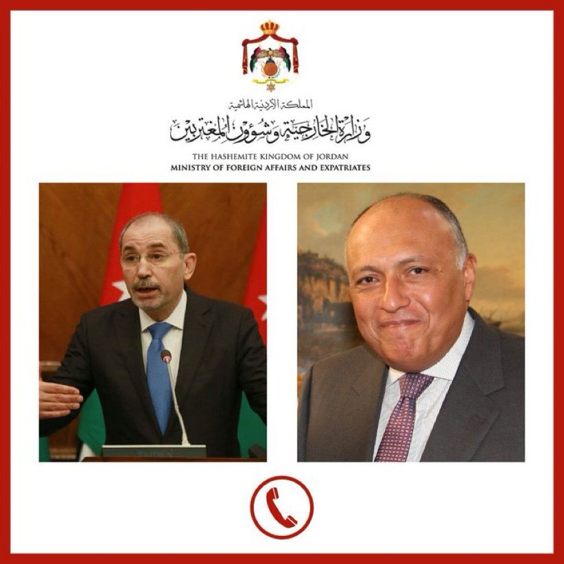 وزير الخارجية يبحث مع نظيريه المصري والسعودي استعار الحرب على غزة