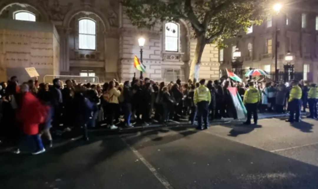 مظاهرات بمدن أوروبية تضامنا مع غزة وحشود أمام داونينغ ستريت