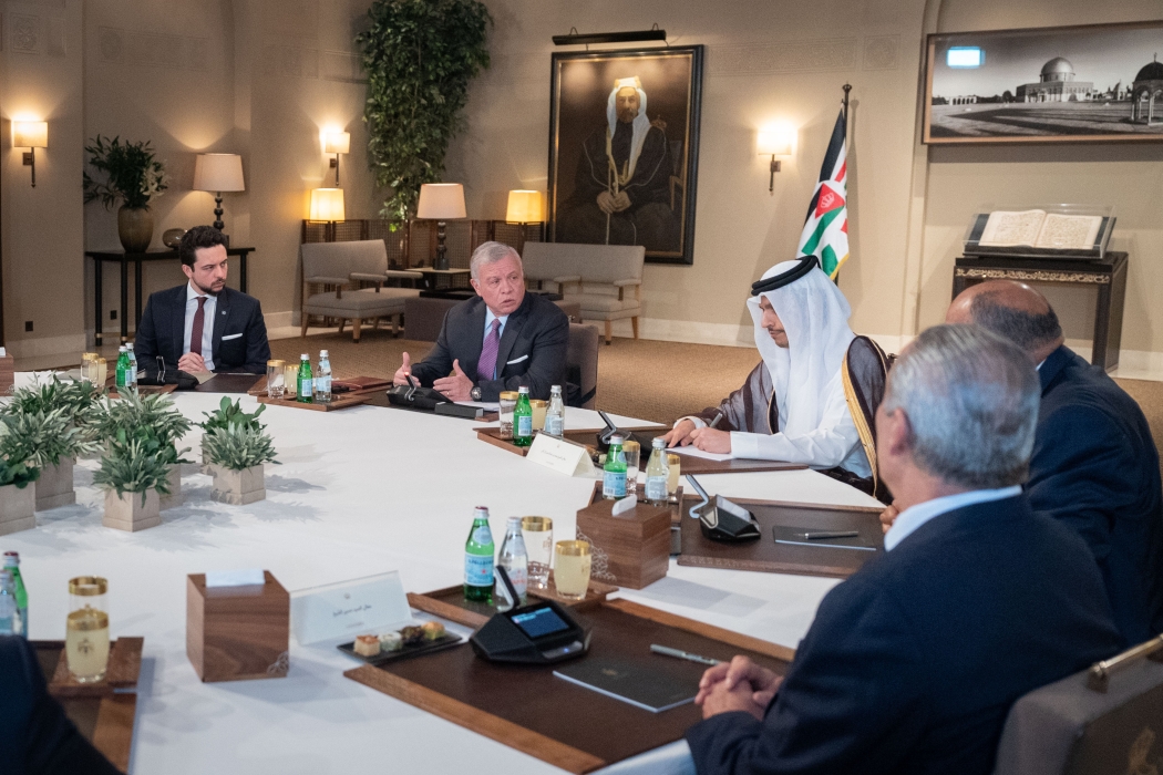 الملك يستقبل عددا من وزراء الخارجية العرب ويدعو للحديث بصوت واحد مع المجتمع الدولي حول غزة