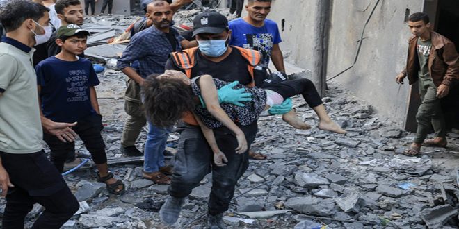 9770 شهيداً و 24808 جرحى ضحايا عدوان الاحتلال الإسرائيلي المتواصل لليوم الـ 30 على قطاع غزة