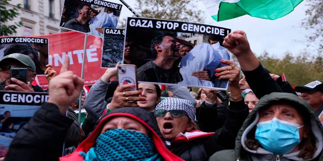 آلاف المتظاهرين في مرسيليا دعماً للشعب الفلسطيني وتنديداً بجرائم الاحتلال الإسرائيلي
