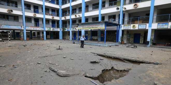 المقاومة الفلسطينية: تذرع الجيش الإرهابي الصهيوني بقصف مراكز الإيواء بعد طلبه إخلاءها وقاحة