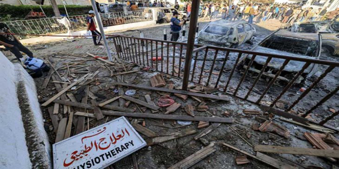 المكتب الإعلامي في غزة: ندعو الأمم المتحدة والصليب الأحمر إلى حماية مستشفيات القطاع