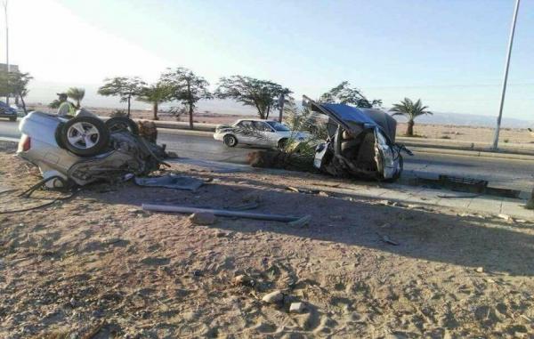 وفاة نتيجة وقوع حادث تصادم بين مركبتين ودراجة سكوتر على طريق المفرق