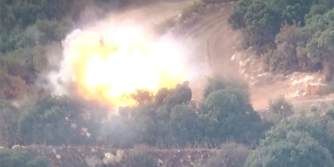 المقاومة اللبنانية تستهدف قوة مشاة للعدو الصهيوني في محيط قاعدة شوميرا