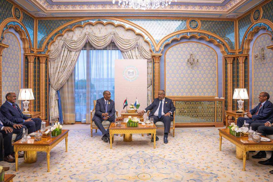 رئيس مجلس السيادة يلتقي رئيس جيبوتي
