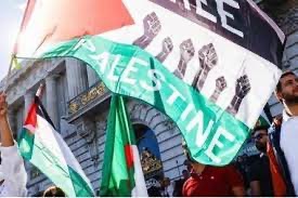 متظاهرون في سان فرانسيسكو يتضامنون مع الفلسطينيين
