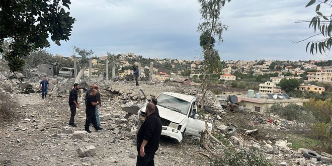 استشهاد لبنانيين بقصف طيران الاحتلال الصهيوني