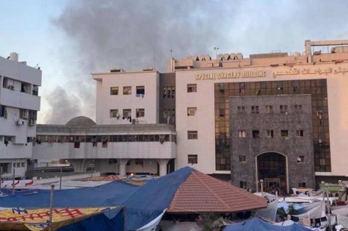 الاحتلال يعطي إنذارا لإخلاء مجمع الشفاء في غزة خلال ساعة