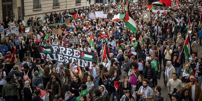مظاهرات في هولندا وفرنسا وسويسرا تنديداً بمجازر الاحتلال الإسرائيلي في غزة