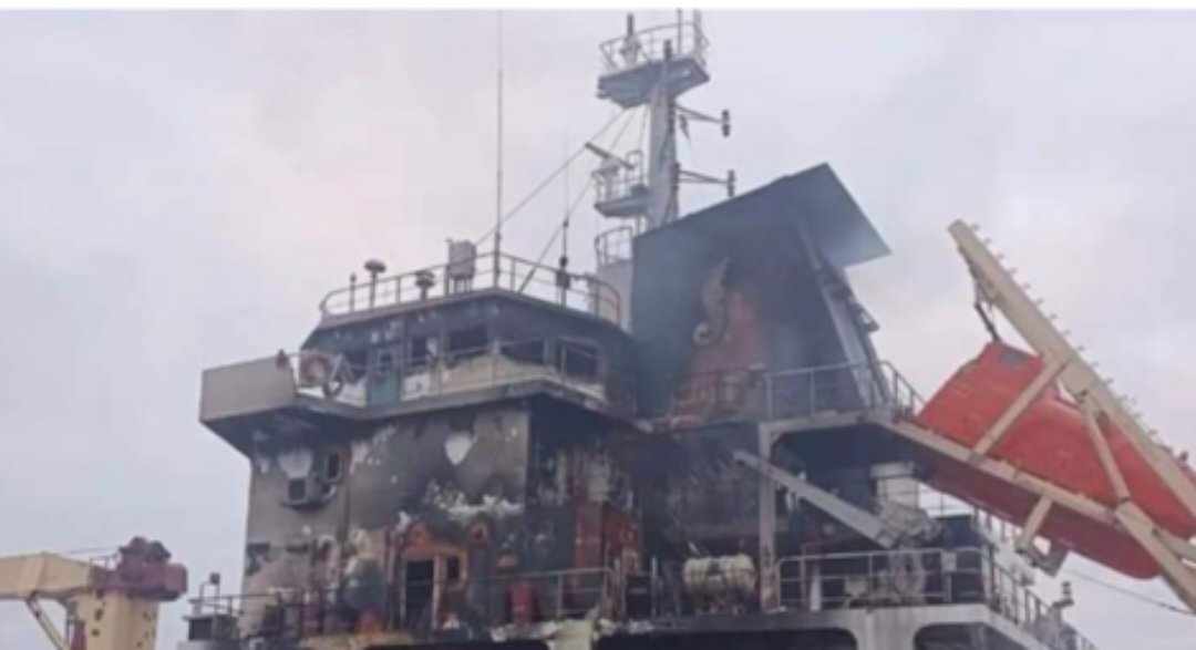 غرق سفينة شحن تركية في البحر الأسود