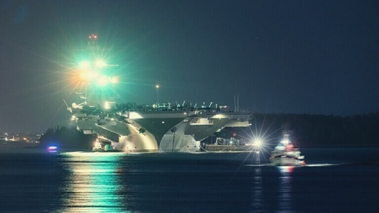 تمديد بقاء تواجد حاملة الطائرات الأمريكية جيرالد فورد في البحر الأبيض المتوسط