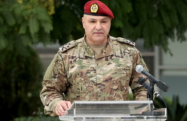 قائد الجيش اللبناني يطالب العسكريين بالمحافظة على جهوزيتهم