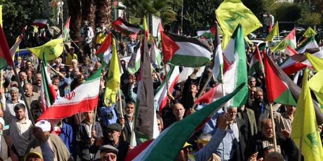 مسيرات في إيران دعماً لأهالي غزة