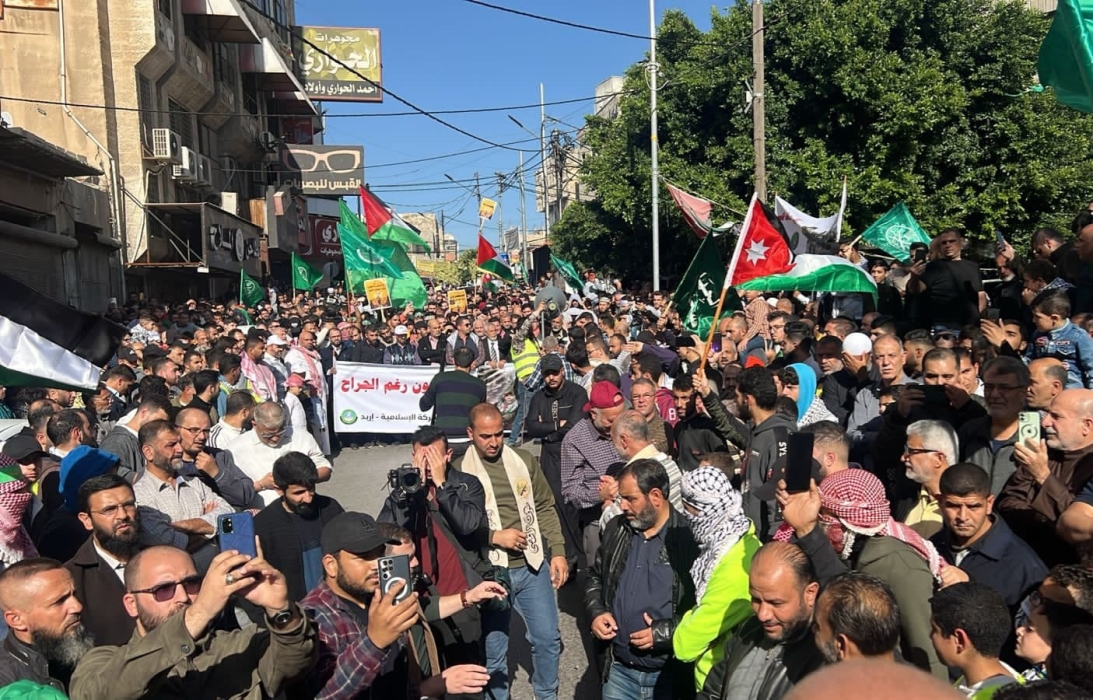 Jordanians take to streets in solidarity with Palestinians