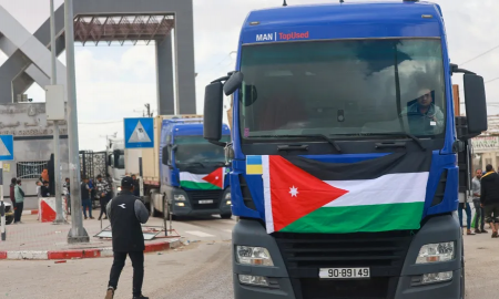 إدخال 15 شاحنة مساعدات للمُستشفى الميداني الأردني في غزة