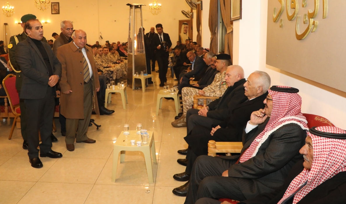مندوبا عن الملك وولي العهد العيسوي يعزي عشيرة الرقاد لواء سحاب
