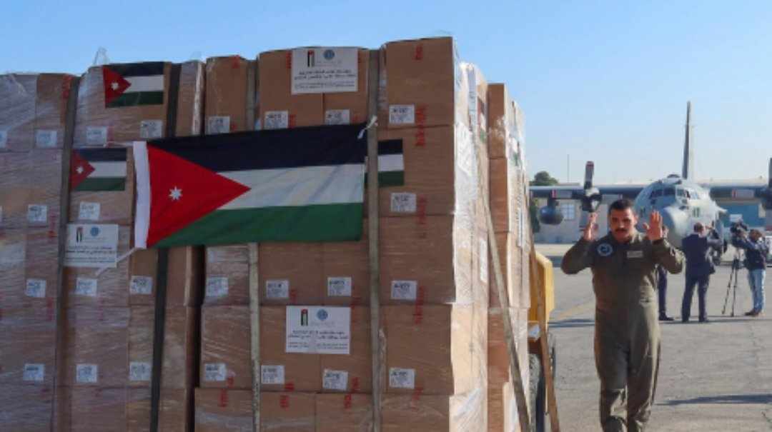 Jordan dispatches 45 tons of aid to Gaza