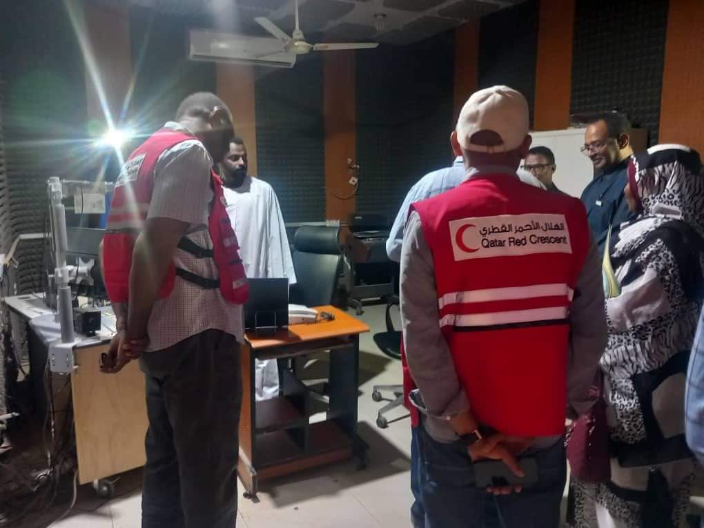 السودان ...وفد الهلال الاحمر القطرى يزور هيئة الإذاعة بالشمالية