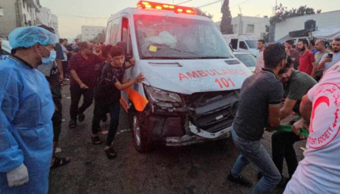 Two paramedics#44; number of Palestinians killed in Gaza