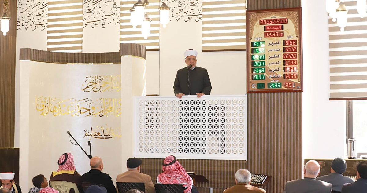 الخلايلة  يفتتح مسجد سيدنا محمد بشفا بدران