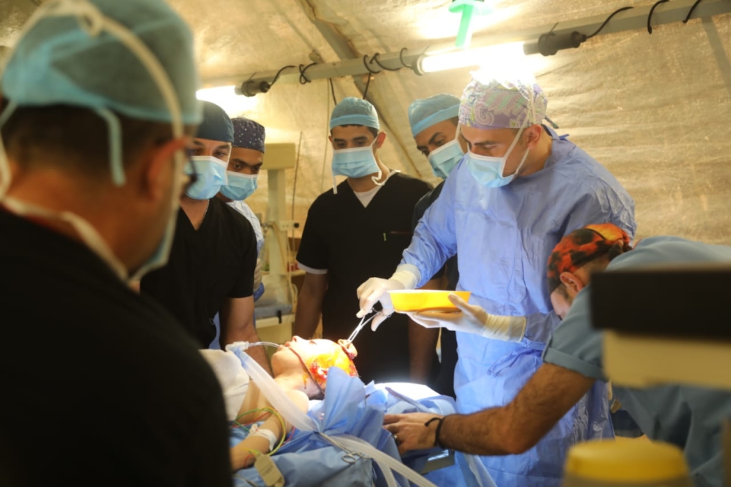 Jordanian field hospital receives patients in Gaza