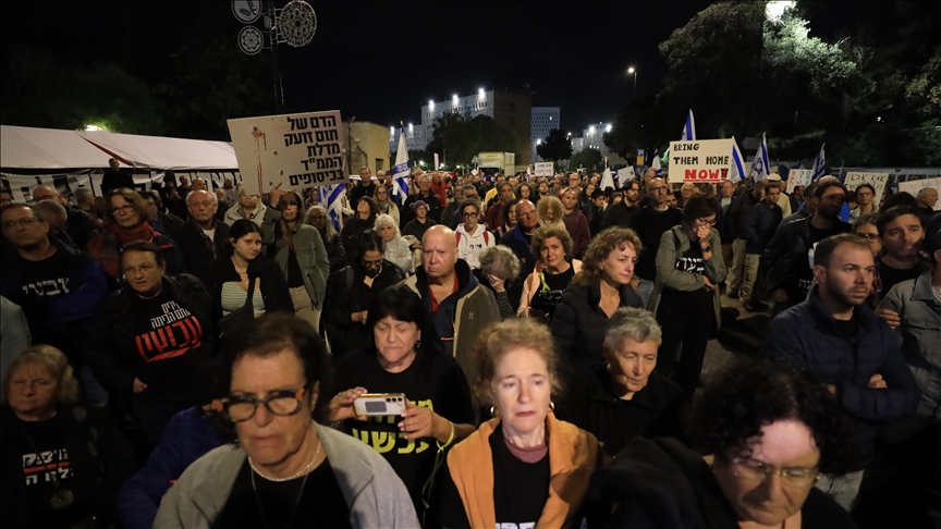 آلاف الإسرائيليين يتظاهرون لإطلاق سراح باقي المحتجزين في غزة