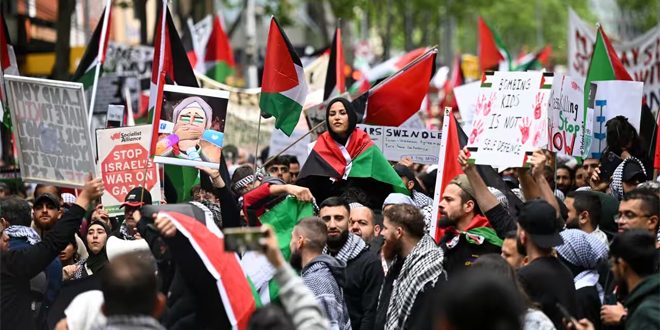 مسيرات حاشدة في أستراليا وإندونيسيا تنديداً بالعدوان الإسرائيلي المتواصل على قطاع غزة