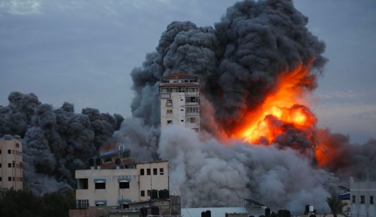 Israeli airstrikes in Gaza kill#44; injure scores of Palestinians early Tuesday