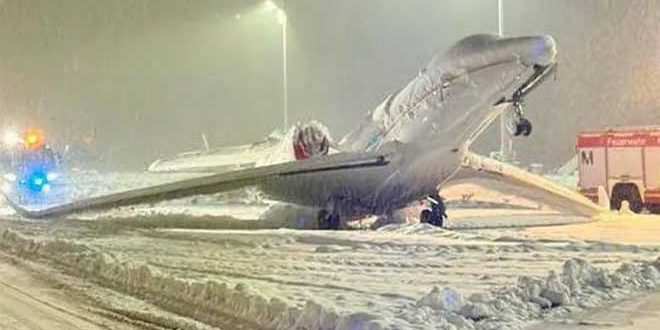 تعليق الرحلات الجوية مؤقتاً في مطار ميونيخ جراء الأمطار المتجمدة