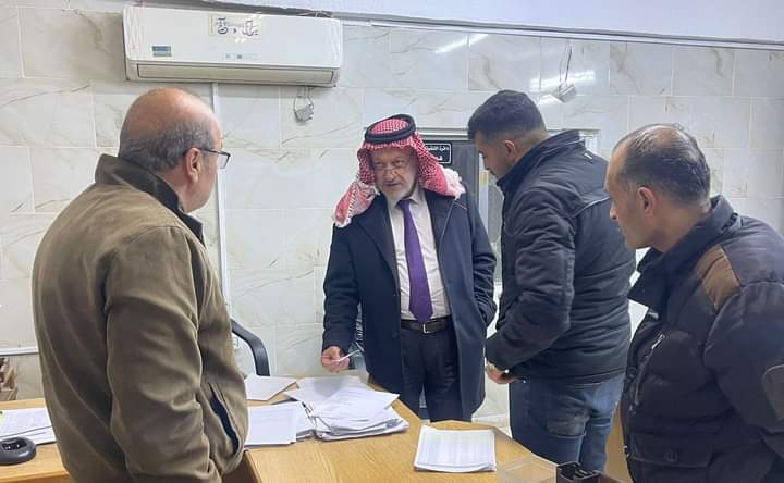 الكوفحي يتفقد غرفة الطوارئ المركزية الخاصة بالتعامل مع الشكاوي المرافقة للمنخفضات الجوية
