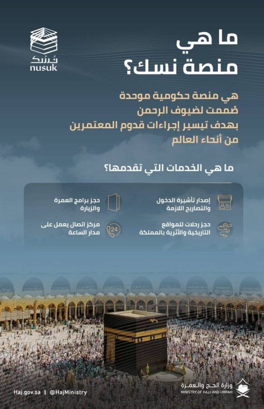 نسك مبادرة سعودية لتسهيل العمرة